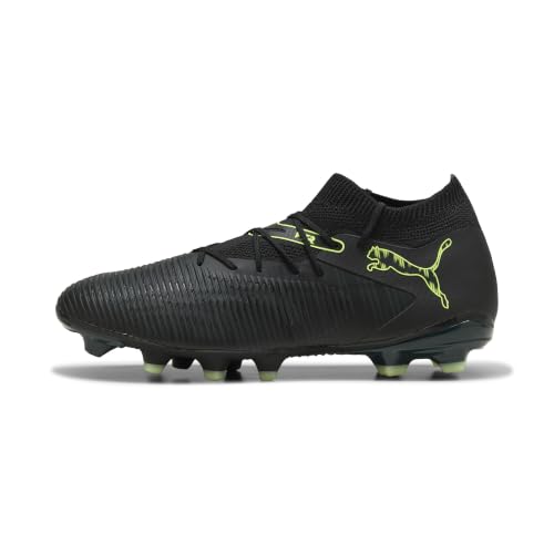 Soccer Cleats for Men Future 8 Match Firm Ground Artificial Turf - Black / Fizz Light / Green, Size 11