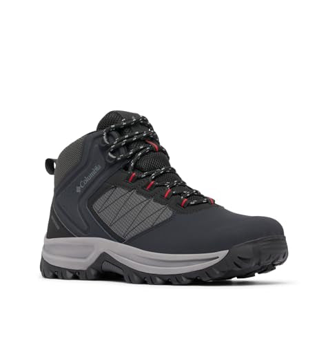 Columbia Men's Transverse Hike Waterproof Hiking Boots - 7 Wide Black Mountain Red