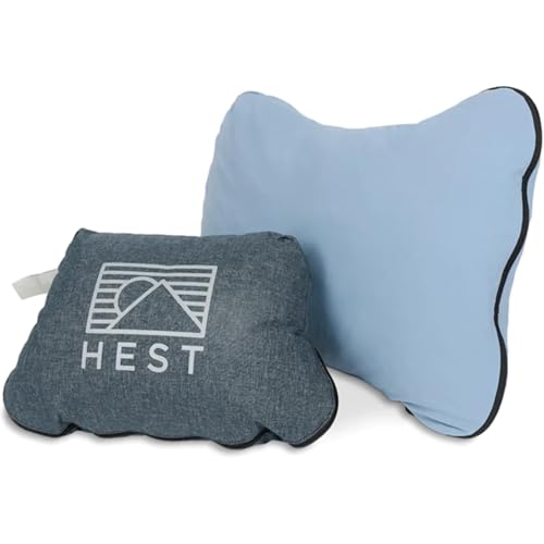 HEST Camp Pillow Medium - 15 x 22 Inch Travel Support Pillow with Memory Foam