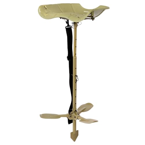 Waterfowl Hunting Seat - Ergonomic Adjustable Marsh Stool with Rotating Support