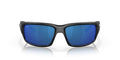 Costa Fantail Polarized Sunglasses Men Matte Black/Grey Blue Mirrored 580p, 59mm