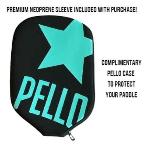 PELLO PXIV Carbon Fiber Pickleball Paddle | USAPA Approved | Toray 700 Carbon Fiber face | Polypropylene Honeycomb Core | Pickle Ball Racket for Power, Spin and Control