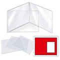 Large Size Mahjong Card Sleeves 4 Pack Clear Protective Covers for American Score Cards