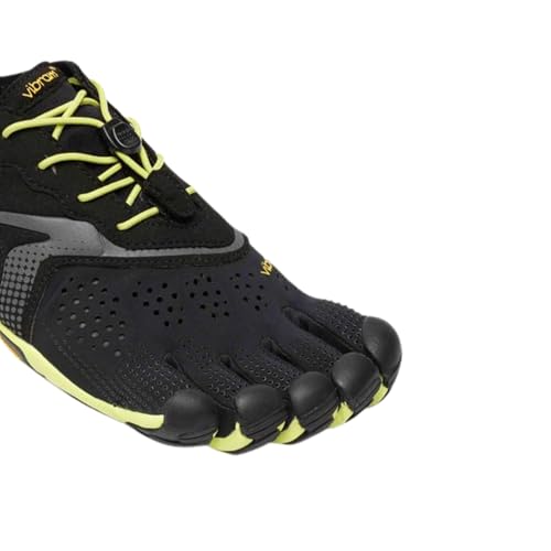 Vibram Men's FiveFingers V-Run Barefoot Road Running Shoes - Black/Yellow 14-15