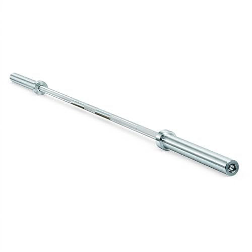 Elite 7 ft Chrome Olympic Barbell - 750 LB Capacity for Strength Training