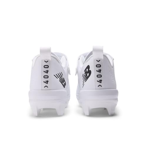 New Balance FuelCell 4040 V8 Molded Baseball Cleats - White / White, Men's Sports Shoes
