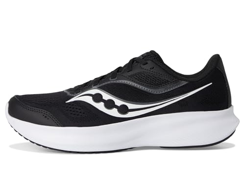 Saucony Mens Cohesion 18 Running Shoes 9.5 Black White Neutral Cushioning