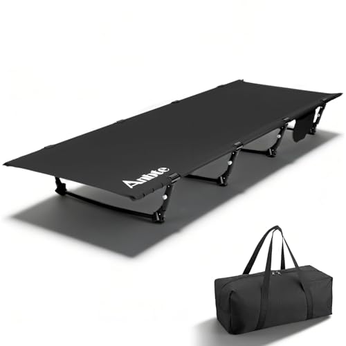 Lightweight Camping Cot with 275 Lb Support, Portable Bed for Hiking & Outdoors