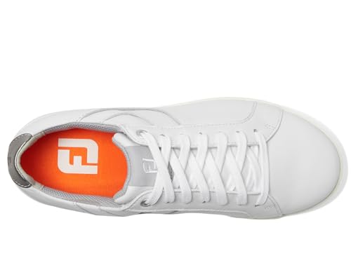 FootJoy Ladies Golf Spikeless Links Shoes - White/Bone, Size 8.5