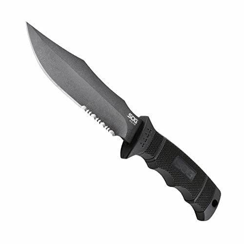 SOG Fixed Blade Survival Knife with Kydex Sheath - SEAL Pup Model