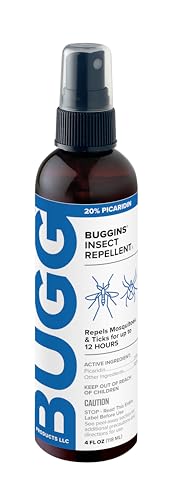 BUGGINS Insect Repellent Spray 4 oz - Picaridin 20% - Long-Lasting Outdoor Protection