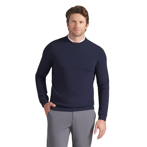 Men's Cloudspun Fleece Golf Crewneck - XX-Large Deep Navy