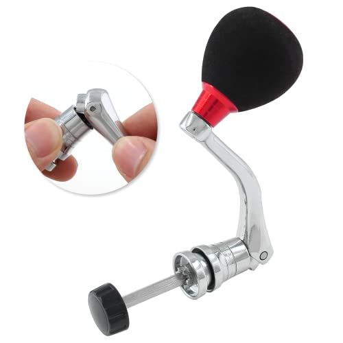 Large Red Fishing Spinning Reel Handle - Replacement Part for 4000+ Series