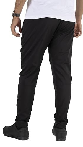 Men's Mountain Bike Pants - Tapered 4-Way Stretch for Trail Riding - Black 32 Regular