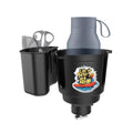 Multi-Functional Kayak Cup Holder with Tool Storage Box - Track Mount, Non-Slip, Durable Boat Gear Organizer