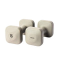 WeGym 15LB Pair Square Dumbbells with Anti-Slip Handles for Home Workout