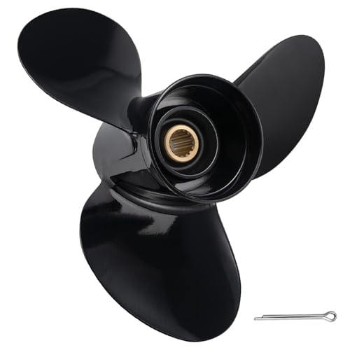 PropelTech 15 Spline Outboard Boat Propeller for Suzuki 50-140HP, 13 3/4x15 Aluminum