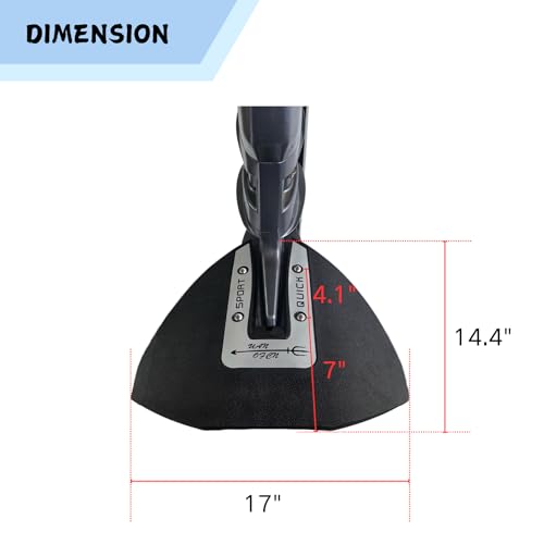 Boat Hydrofoil Stabilizer for 40-300 HP Outboard Motors Silver