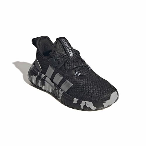 adidas Kids' Kaptir 4.0 Sneakers 2.5 Big Kid Black Grey Metallic Shoes