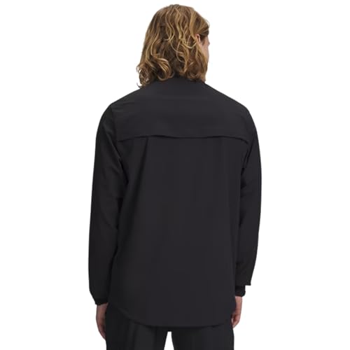 Under Armour Men's Hockey Warm Up Jacket Large Black/White Water-Resistant Breathable