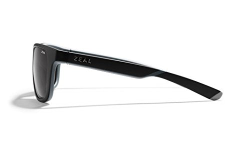 Zeal Optics Radium Polarized Sunglasses Men Women Matte Black 56.5mm Dark Grey Lens