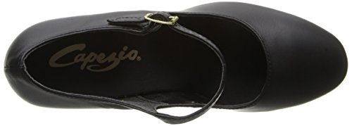 Women's Character Shoe - Manhattan Style, Black, Size 4, Non-Slip Heel