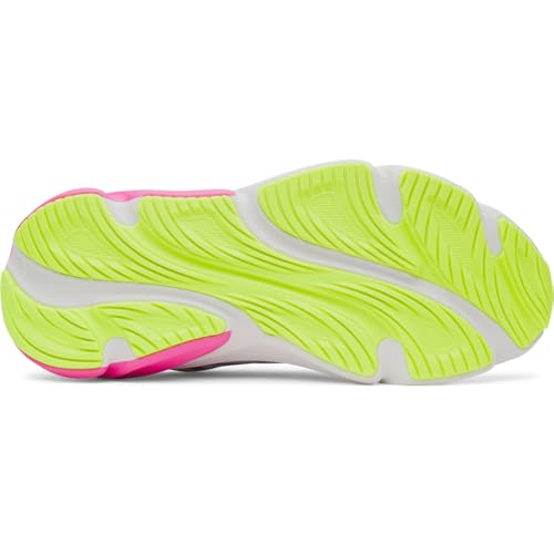Under Armour Women's Charged+ Rogue 6 Running Shoes White Rebel Pink 8.5