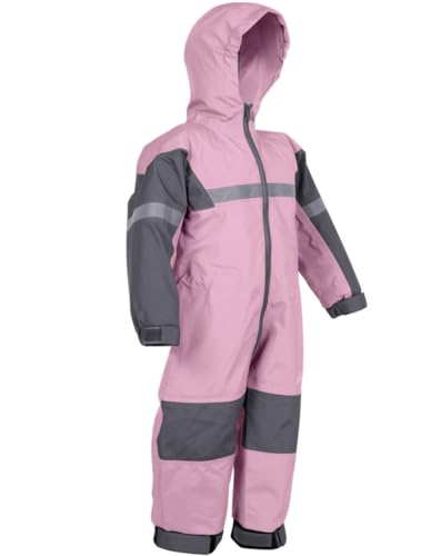 Kids Waterproof Rain Suit - Toddler Trail & Muddy Buddy Overalls - Lavender, 6-7