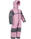 Kids Waterproof Rain Suit - Toddler Trail & Muddy Buddy Overalls - Lavender, 6-7