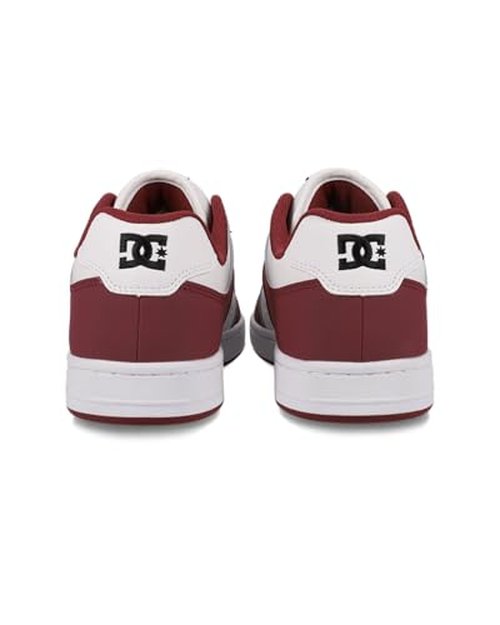 DC Men's Manteca 4 Skate Shoe, White/DEEP RED/Black, 7