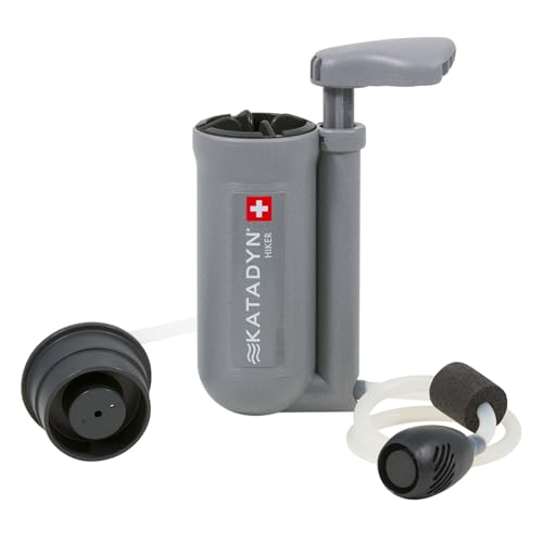 Katadyn Hiker Pump Water Filter - Lightweight Backpacking Microfilter