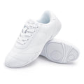 Women Leather Cheer Shoes - White PU Cheerleading Sneakers, Variation of 7