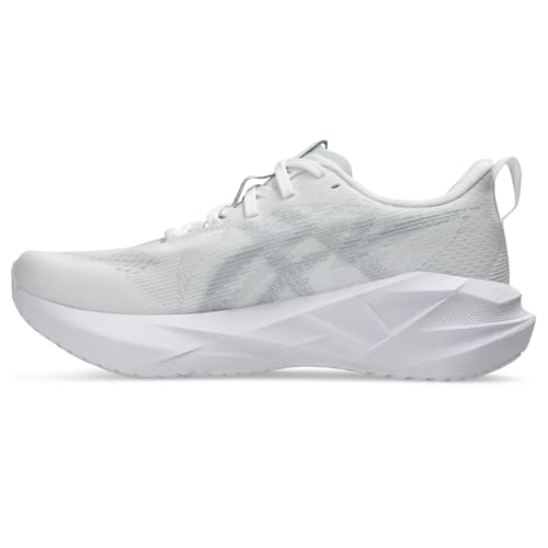 ASICS Women's NOVABLAST 5 TR Running Shoes - White & Piedmont Grey, Size 8