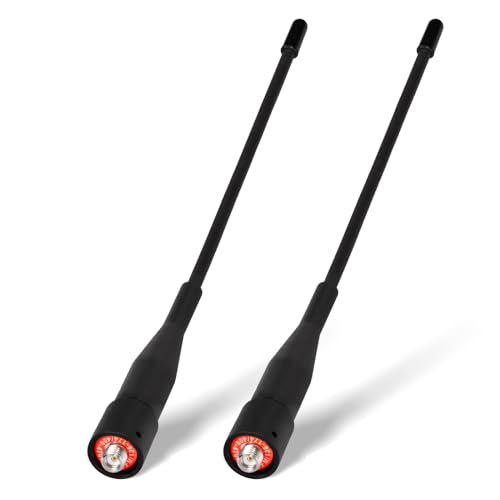Two Way Radio Antennas 6 Inch VHF/UHF Dual Band SMA Female Pack of 2