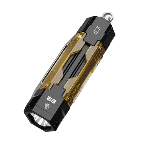 WUBEN E8 Rechargeable LED Flashlight with UV Light, 1300 Lumens, Compact & Multi-Mode