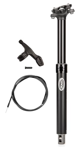 Bike Dropper Seat Post 27.2mm 125mm Travel - Adjustable Mountain & Gravel Bike Post - 30.9mm Variation