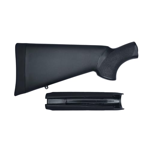 Hogue OverMolded Rubber Shotgun Stock & Forend for Mossberg 500 - Black, One Size