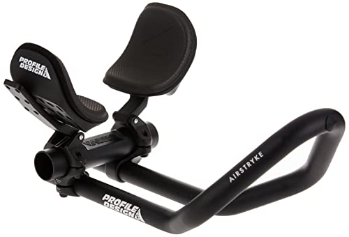 Aerobar Clip-On Set with Aluminum Adjustable Stack & Reach - Black