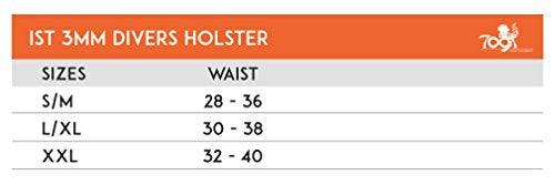 IST Dive Pocket Holster Belt for Scuba Diving Gear - Small-Medium