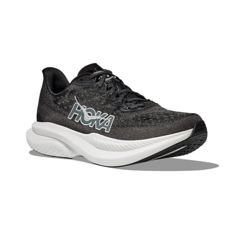 Hoka Men’s Mach 6 Running Shoes - Size 9.5, Black/White