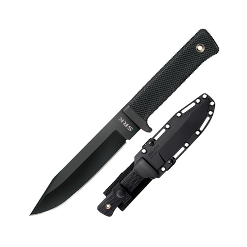 Cold Steel SRK 6-Inch Fixed Blade Knife Black Handle Tactical Knife