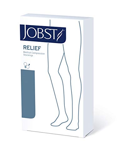 JOBST Relief 20-30 mmHg Knee High Graduated Compression Stockings Small Beige Closed Toe