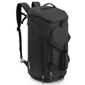 60L Waterproof Duffle Backpack with Wet Pocket & Shoe Compartment - Dark Grey/Black