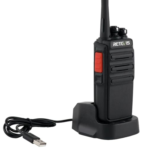Retevis H-777S Two Way Radios Rechargeable, Walkie Talkies Long Range, 2 Way Radio, VOX Handsfree, Durable, for Worker Office Camping Hiking(4 Pack)