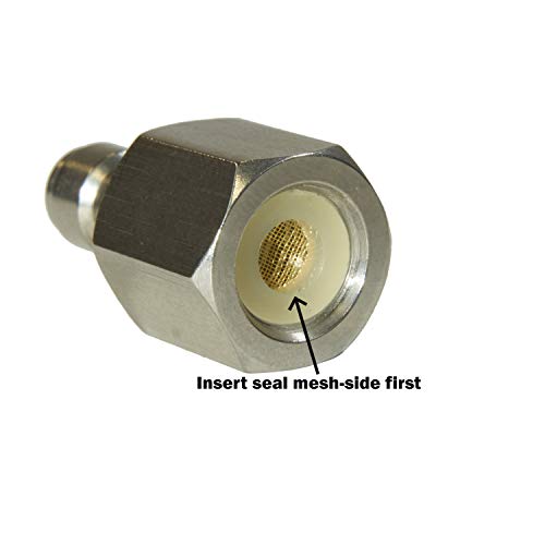 Hatsan Air Gun Filling Adapter Stainless Steel with Quick Disconnect - Silver, One Size