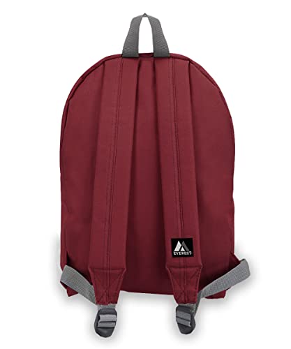 Everest 1045K Basic Backpack - 15 Inch Burgundy for Work & Travel