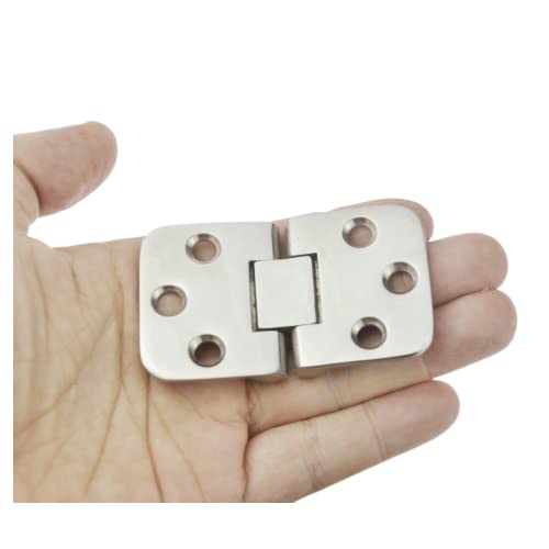Marine Grade Stainless Steel 180° Flush Mount Hatch Hinges Pair 2-3/4in x 1-1/2in