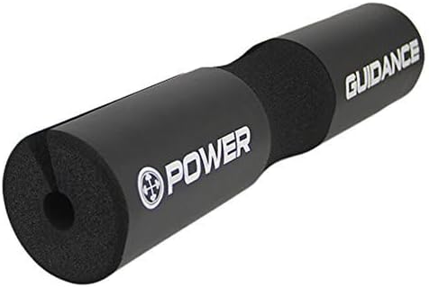 POWER GUIDANCE Barbell Squat Pad - Protective Neck & Shoulder Cushion for Squats, Lunges & Weight Lifting - Fits Standard & Olympic Bars