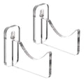 SANRUI Acrylic Lightsaber Wall Mount 1-Tier Adjustable Sword Display Stand