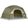 CAMPROS CP Waterproof 4-6 Person Dome Tent - Olive, Easy Setup, Windproof Camping Shelter